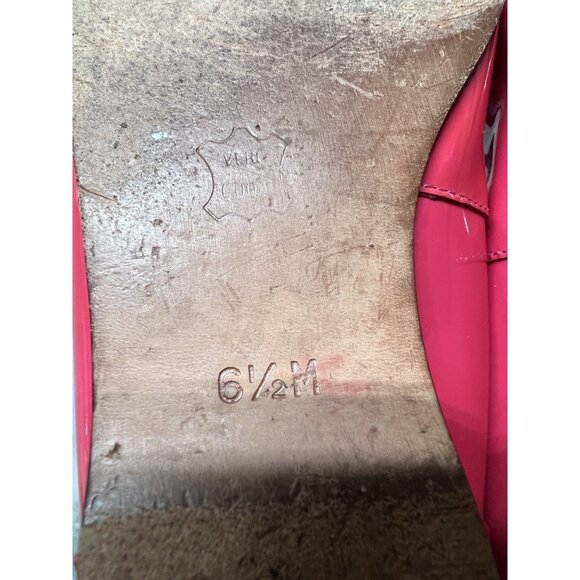 Enzo Angiolini Women’s Size 6.5M Hot Pink Leather Flats Barbie Preppy Loafers - Picture 6 of 8